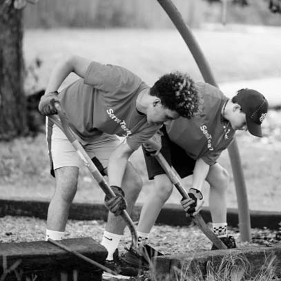 Kids Serving Others Photo